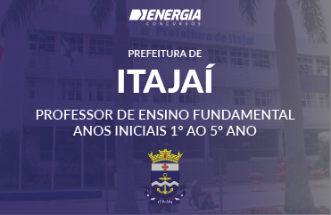 Prefeitura de Itajaí - Professor de Ensino Fundamental Anos Iniciais 1º ao 5º ano